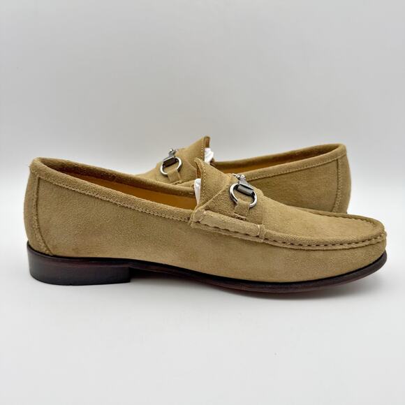 Martin Dingman Mens Addison Loafers US 8 EU 41 Tan Suede Water Repellent NIB - Picture 5 of 13